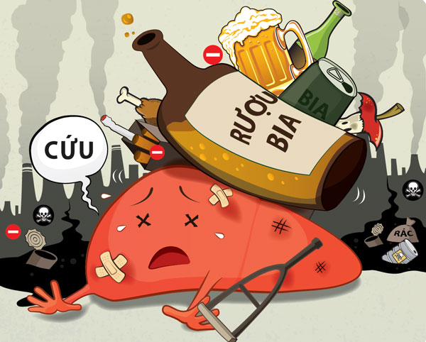 Rượu bia có thể là nguyên nhân gây nóng gan nổi mề đay